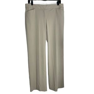 Alfani Womens Casual Wide Leg Pants, Beige, Size 8